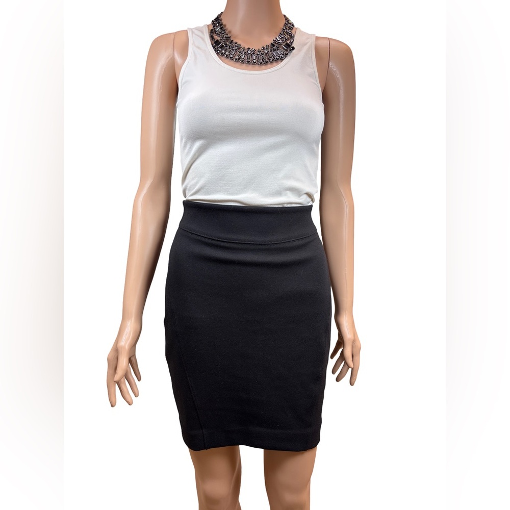 LOFT Black Mini Pencil Skirt Size 0 Petite